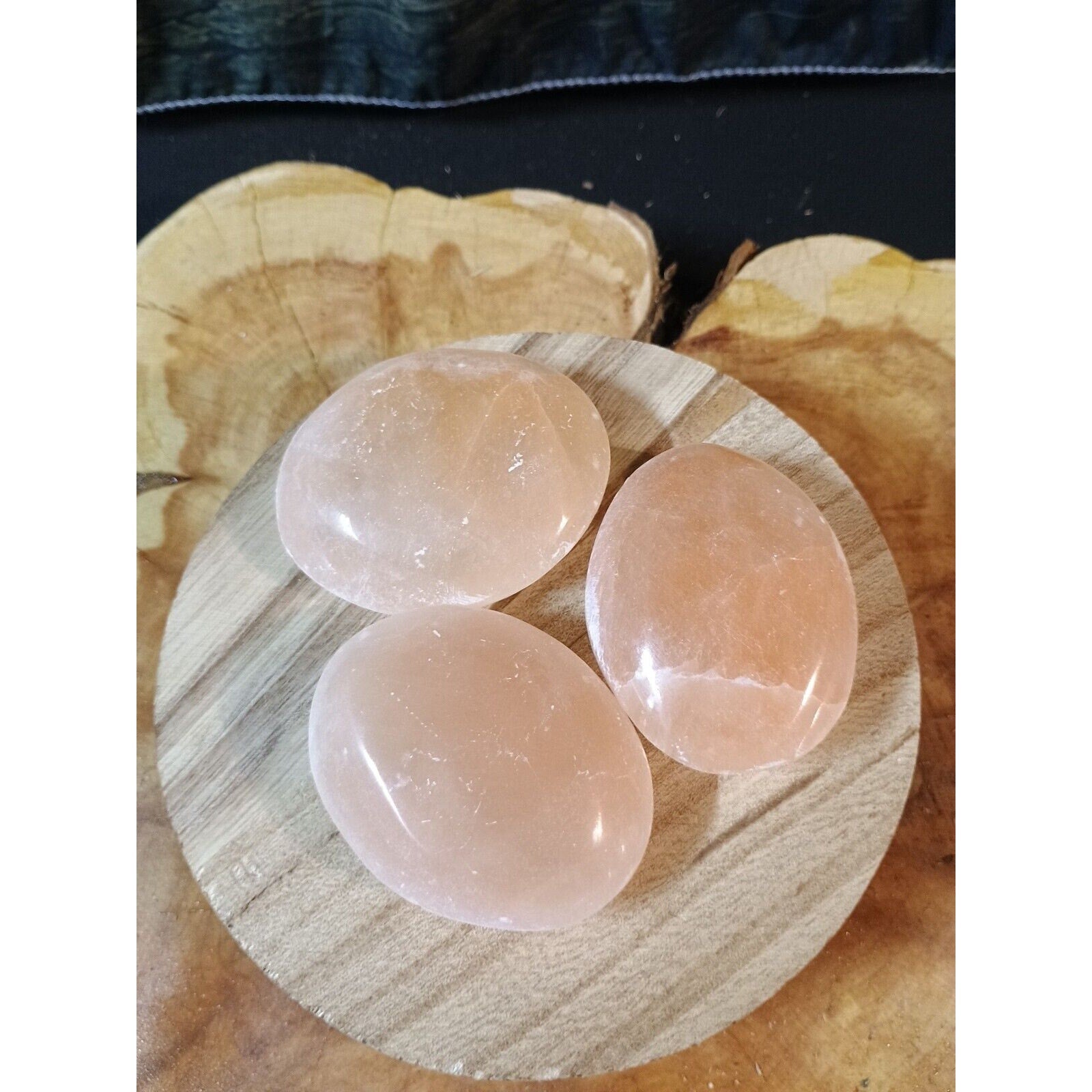 Peach Moonstone Oval Palm Stone — Soothing Meditation Crystal | CrystalCloud Company